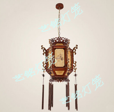 新中式木雕宫灯