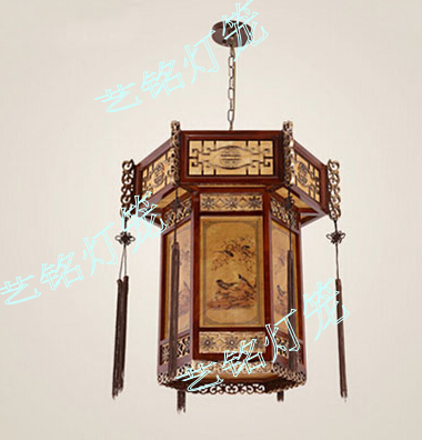 新中式木雕宫灯